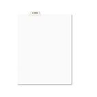 Avery Preprinted Legal Bottom Tab Dividers, Exhibit S, Letter, 25/Pack AVE12392
