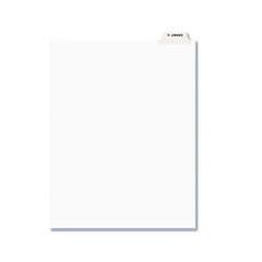 Avery Preprinted Legal Bottom Tab Dividers, Exhibit U, Letter, 25/Pack AVE12394