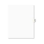 Avery Preprinted Legal Side Tab Dividers, Exhibit E, Letter, White, 25/Pack AVE01375