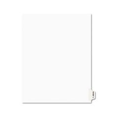 Avery Preprinted Legal Side Tab Dividers, Exhibit J, Letter, White, 25/Pack AVE01380