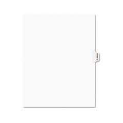 Avery Preprinted Legal Side Tab Dividers, Exhibit O, Letter, White, 25/Pack AVE01385