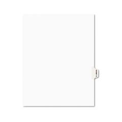 Avery Preprinted Legal Side Tab Dividers, Exhibit Q, Letter, White, 25/Pack AVE01387