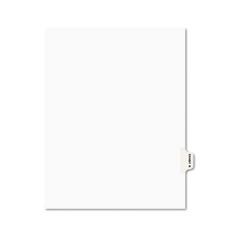 Avery Preprinted Legal Side Tab Dividers, Exhibit R, Letter, White, 25/Pack AVE01388