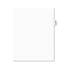 Avery Preprinted Legal Side Tab Dividers, Exhibit W, Letter, White, 25/Pack AVE01393
