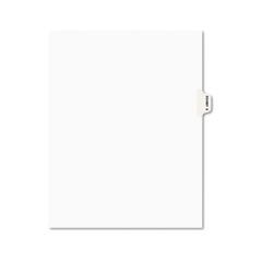 Avery Preprinted Legal Side Tab Dividers, Exhibit X, Letter, White, 25/Pack AVE01394