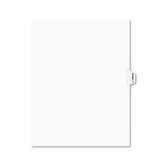 Avery Preprinted Legal Side Tab Dividers, Exhibit Y, Letter, White, 25/Pack AVE01395