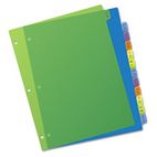Avery Preprinted Plastic Dividers, 11x8-1/2, A-Z, Assorted AVE11330
