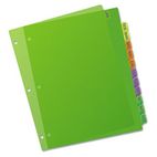 Avery Preprinted Plastic Dividers, 11x8-1/2, Jan.-Dec., Assorted AVE11331