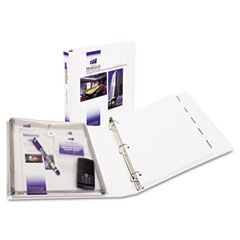Avery Protect & Store View Binder w/EZ-Turn Ring, 11 x 8-1/2, 2" Capacity, White AVE23002