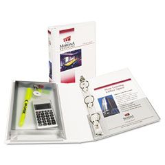 Avery Protect & Store View Mini Binder, Round Ring, 5-1/2 x 8-1/2, 1" Capacity, White AVE23011