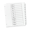 Avery Ready Index Classic Tab Titles, 12-Tab, Jan-Dec, Letter, Black/White, 12/Set AVE11126