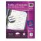 Avery Ready Index Classic Tab Titles, 5-Tab, 1-5, Letter, Black/White, 5/Set AVE11130
