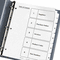 Avery Ready Index Classic Tab Titles, 5-Tab, 1-5, Letter, Black/White, 5/Set AVE11130