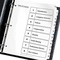 Avery Ready Index Classic Tab Titles, 8-Tab, 1-8, Letter, Black/White, 1 Set AVE11132