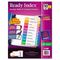 Avery Ready Index Contemporary Contents Divider, 1-10, Multicolor, Letter, 6 Sets AVE11188