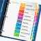 Avery Ready Index Contemporary Contents Divider, 1-10, Multicolor, Letter, 6 Sets AVE11188