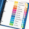 Avery Ready Index Contemporary Contents Divider, 1-12, Multicolor, Letter, 6 Sets AVE11196
