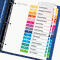 Avery Ready Index Contemporary Contents Divider, 1-15, Multicolor, Letter, 6 Sets AVE11197