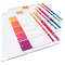 Avery Ready Index Contemporary Contents Divider, 1-5, Multicolor, Letter, 6 Sets AVE11187