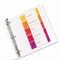 Avery Ready Index Contemporary Contents Divider, 1-5, Multicolor, Letter, 6 Sets AVE11187