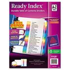 Avery Ready Index Contemporary Table of Content Divider, Title: A-Z, Multi, Letter AVE11125