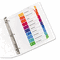 Avery Ready Index Contemporary Table of Contents Divider, 1-10, Multi, Letter AVE11135