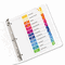 Avery Ready Index Contemporary Table of Contents Divider, 1-12, Multi, Letter AVE11141