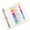 Avery Ready Index Contemporary Table of Contents Divider, 1-15, Multi, Letter AVE11143