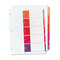 Avery Ready Index Contemporary Table of Contents Divider, 1-5, Multi, Letter AVE11131