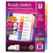 Avery Ready Index Contemporary Table of Contents Divider, 1-8, Multi, Letter AVE11133
