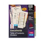 Avery Ready Index Contents Dividers, 5-Tab, 1-5, Letter, Multicolor, Set of 5 AVE11275