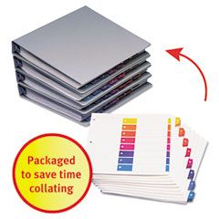 Avery Ready Index Table/Contents Dividers, 8-Tab, 1-8, Letter, Assorted, 24 Sets AVE11168
