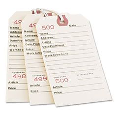 Avery Repair Tags, 5-1/4 x 2-5/8, Manila, 500/Box AVE15030