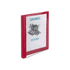 Avery See-Thru Presentation Binder, Round Ring, 1/2" Capacity, Red AVE10803