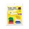 Avery Self-Adhesive Tabs with White Printable Inserts, 1 Inch, Assorted Tab, 25/Pack AVE16219