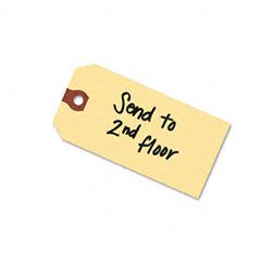 Avery Shipping Tags, Paper, 5-1/4 x 2-5/8, Manila, 1000/Pack AVE12306