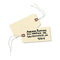 Avery Shipping Tags, Paper/Twine, 5-1/4 x 2-5/8, Manila, 1000/Pack AVE12506