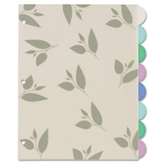 Avery Signature Series Write-On Dividers, 11x8-1/2, 8-Tab, Bamboo Leaf AVE17171