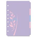 Avery Small Signature Series Write-On Dividers, 5-1/2x8-1/2, 5-Tab, Flowers AVE16187
