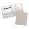 Avery Two-Pocket Embossed Paper Portfolio, 30-Sheet Capacity, Gray, 25/Box AVE47990