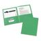 Avery Two-Pocket Embossed Paper Portfolio, 30-Sheet Capacity, Green, 25/Box AVE47987
