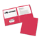 Avery Two-Pocket Embossed Paper Portfolio, 30-Sheet Capacity, Red, 25/Box AVE47989