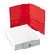 Avery Two-Pocket Embossed Paper Portfolio, 30-Sheet Capacity, Red, 25/Box AVE47989