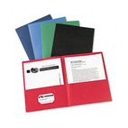 Avery Two-Pocket Portfolio, Embossed Paper, 30-Sheet Capacity, Assorted Colors, 25/BX AVE47993