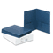 Avery Two-Pocket Portfolio, Embossed Paper, 30-Sheet Capacity, Dark Blue, 25/Box AVE47985