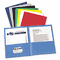 Avery Two-Pocket Portfolio, Embossed Paper, 30-Sheet Capacity, Dark Blue, 25/Box AVE47985