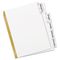 Avery WorkSaver Big Tab Dividers, Clear Tabs, 5-Tab, Letter, White AVE11122