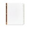 Avery WorkSaver Big Tab Dividers, Clear Tabs, 8-Tab, Letter, White AVE11124
