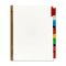 Avery WorkSaver Big Tab Dividers, Multicolor Tabs, 8-Tab, Letter, White AVE11123