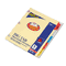 Avery WorkSaver Big Tab Dividers w/CPR Holes, Five Multicolor Tabs, Letter, Buff AVE23280
